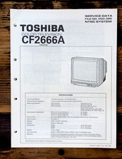 Toshiba CF2666A TV Service Manual Original 