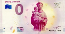 PORTUGAL Porto, Santo António, 2019, Billet Euro Souvenir