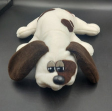 Vintage Pound Puppies 8" Newborn Furries Dog White with Brown Spots Tonka 1985