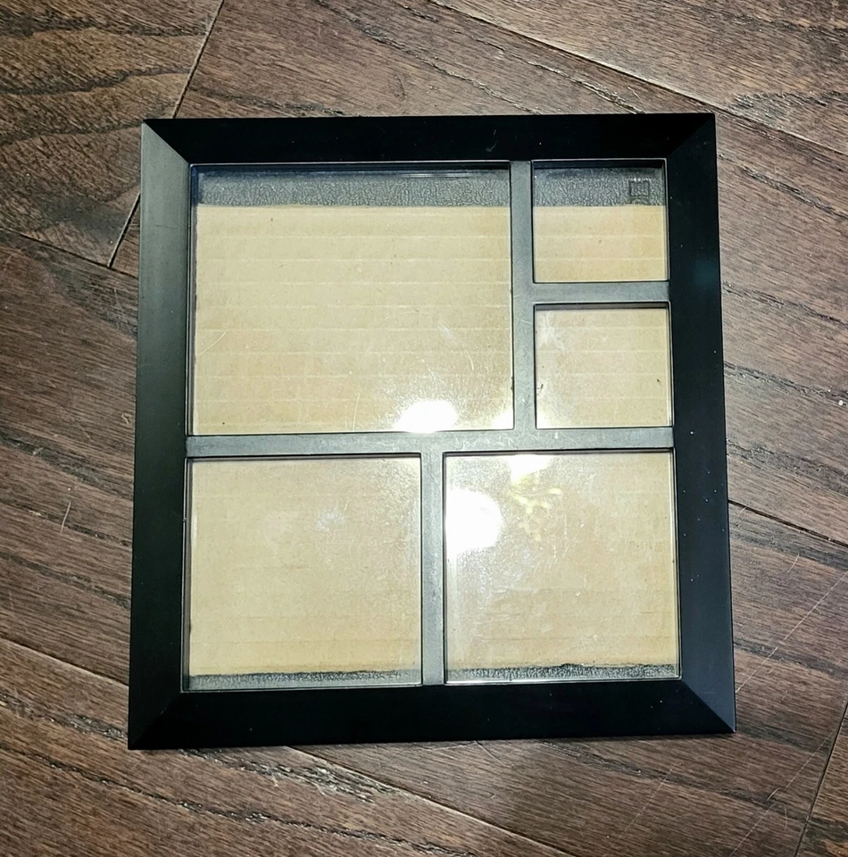 Juego de 3 marcos de fotos independientes de resina negra - tamaños surtidos Foto 4 de 4