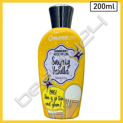 200ml Sugary Vanilla Shimmering Accelerator Sunbed Bräunungslotion Creme Bronzer