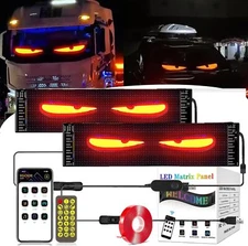 2pcs Colorful Eye Lamp Soft Screen for Car Windows, Led Eyes for Car Window DIY