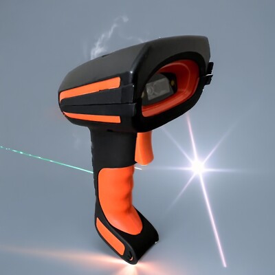 Alacrity Upgraded 2D Industrial Barcode Scanner w/Wireless Charging Stand 1968Ft