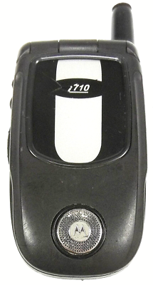 Motorola i710 - Black and Silver ( Nextel ) Rare PTT iDEN Flip