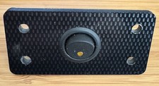 Campervan, Van, Camper, 12v Single Switch ,amber LED, Carbon Fibre Look ABS 