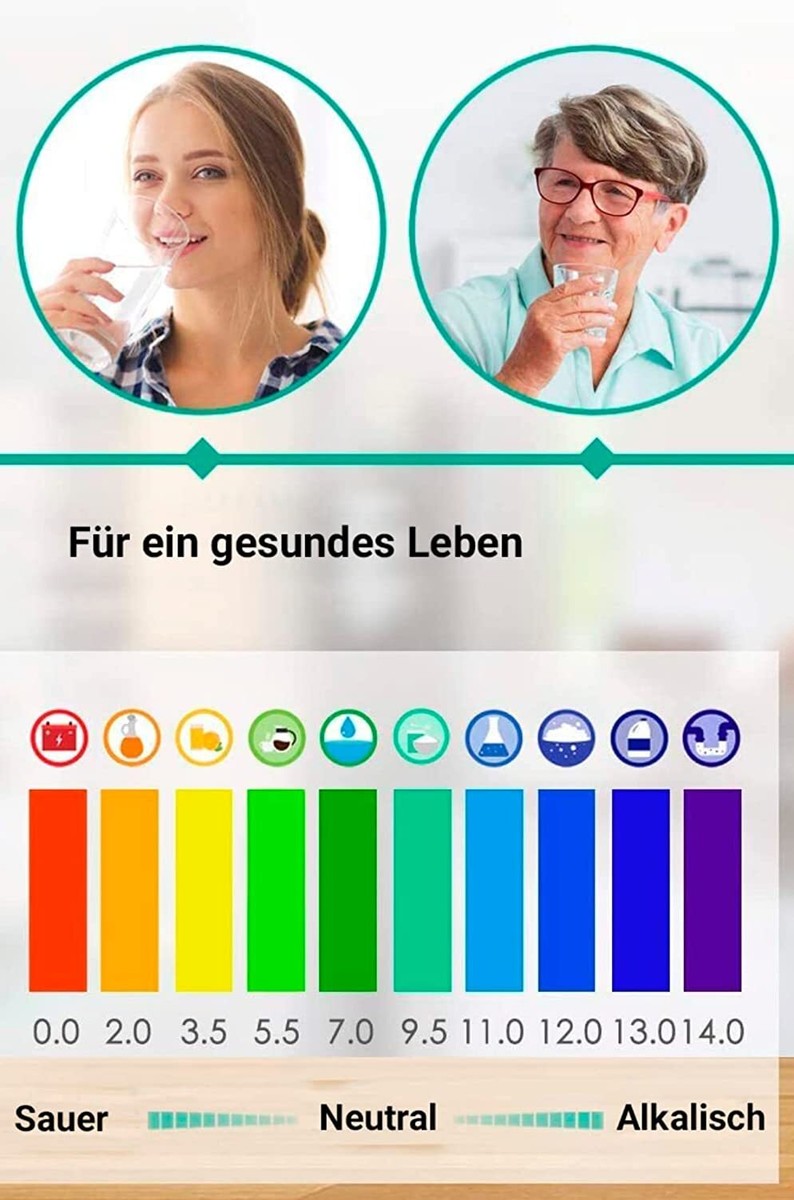 100 Stück PH-Teststreifen 0-14 – Für Wasser, Aquarium, Pool & Urin