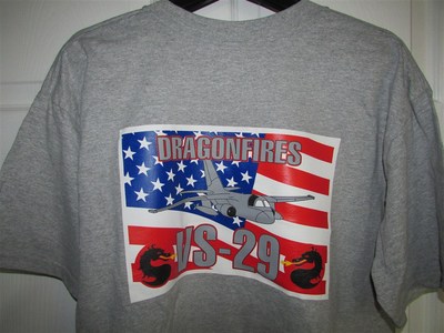 VS-29 DRAGONFIRES T SHIRT US NAVY S-3 S-3B VIKING Squadron Patch Image MEDIUM