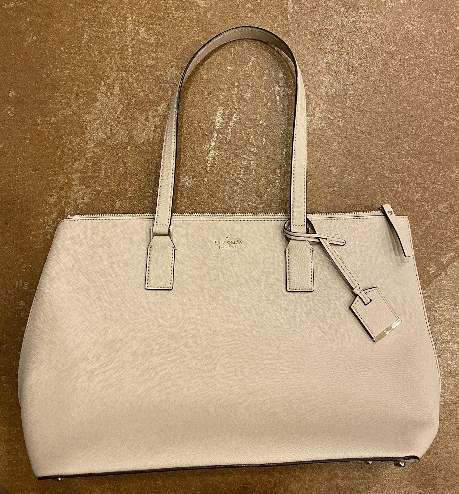 New Kate Spade Cameron Street Lucie Tote, Tusk image 9