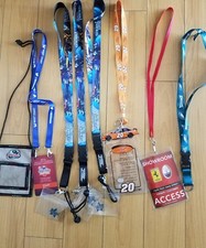 Lot Of 8 Varieties Lanyards For Keys Or ID Holders