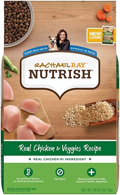 Rachael Ray Nutrish Super Premium Dry Dog Food, Chicken & Veggies Recipe