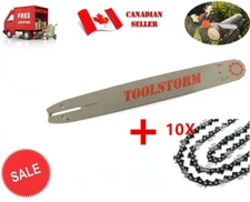 CHAINSAW BAR AND CHAIN (10X) 18" 3/8" .050" 68 DOLMA HUSQVARNA JONSERED POULAN