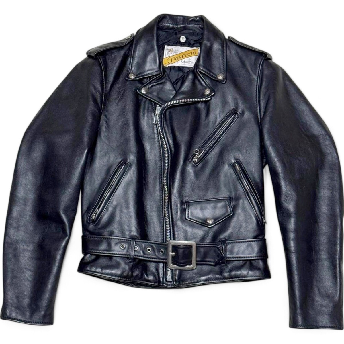 schott 618 Perfecto ダブルライダースジャケット 34 Schott Perfecto 618 Size 34 double steerhide Leather Biker