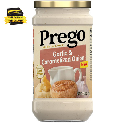 Garlic and Caramelized Onion Alfredo Pasta Sauce, 14.5 Oz Jar      