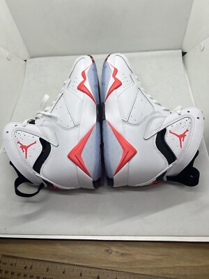 Air Jordan 7 Retro White Crimson Infrared Black CU9307-160 Men