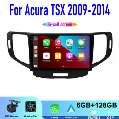 128GB 9'' For Acura TSX 2009-14 Apple Carplay Android Car Stereo Radio Head Unit