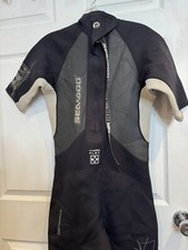 Seadoo BRP Mens Shorty Wet Suit Stallion 4 Way Flex Black and Gray. Size M