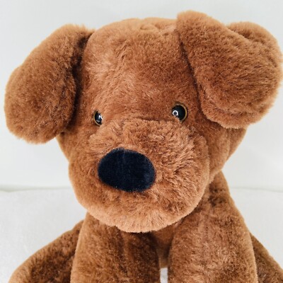 Spark Create Chocolate Brown Lab Puppy Dog Plush 11'' Sitting Stuffed Animal