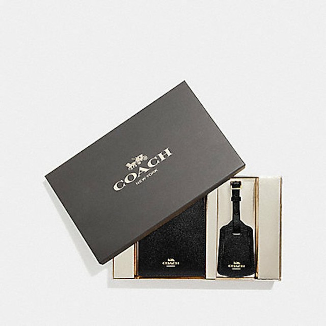 coach passport holder and luggage tag