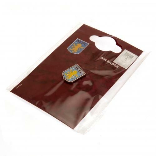 Aston Villa FC Wappen Emaille Metall Pin Abzeichen Nieten Fest Geburtstag Weihnachtsgeschenk - Bild 1 von 2