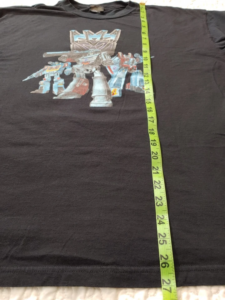 Vintage Transformers Shirt Changes XL Megatron Short Sleeve 80s 90s Robots  - Image 3 of 4
