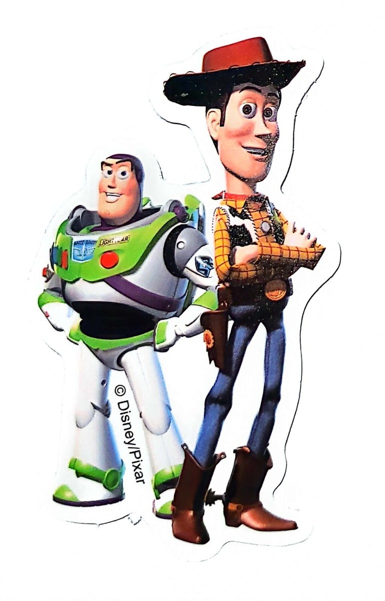 Disney Toy Story WOODY and BUZZ LIGHTYEAR Anime Cartoon Water Resistant  Sticker