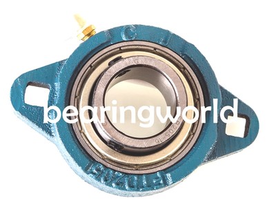 SBFTD207-20G  Relube  Set Screw 1-1/4'' Bearing with 2 Bolt Ductile Flange  