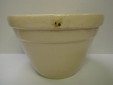 VINTAGE HOFFMAN WARE CREAM MIXING BOWL AUSTRALIAN POTTERY CERAMIC