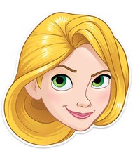 Image of Rapunzel Official Disney Princess Child Size 2D Card Party Mask