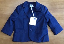 Janie and Jack Boy s SPECIAL OCCASION Navy Wool Blazer Jacket Sz 6-12M New 119