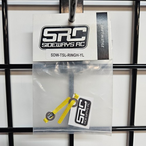 SRC Sideways RC Scale Drift Nylon Tow Sling w/Ring Hook Yellow SDW-TSL-RINGH-YL