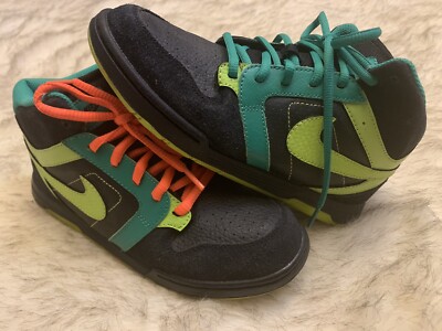 Boy s Nike Mogan Mid 3 JR Atomic Green/Black 511243-033 Athletic Shoes  4.5Y