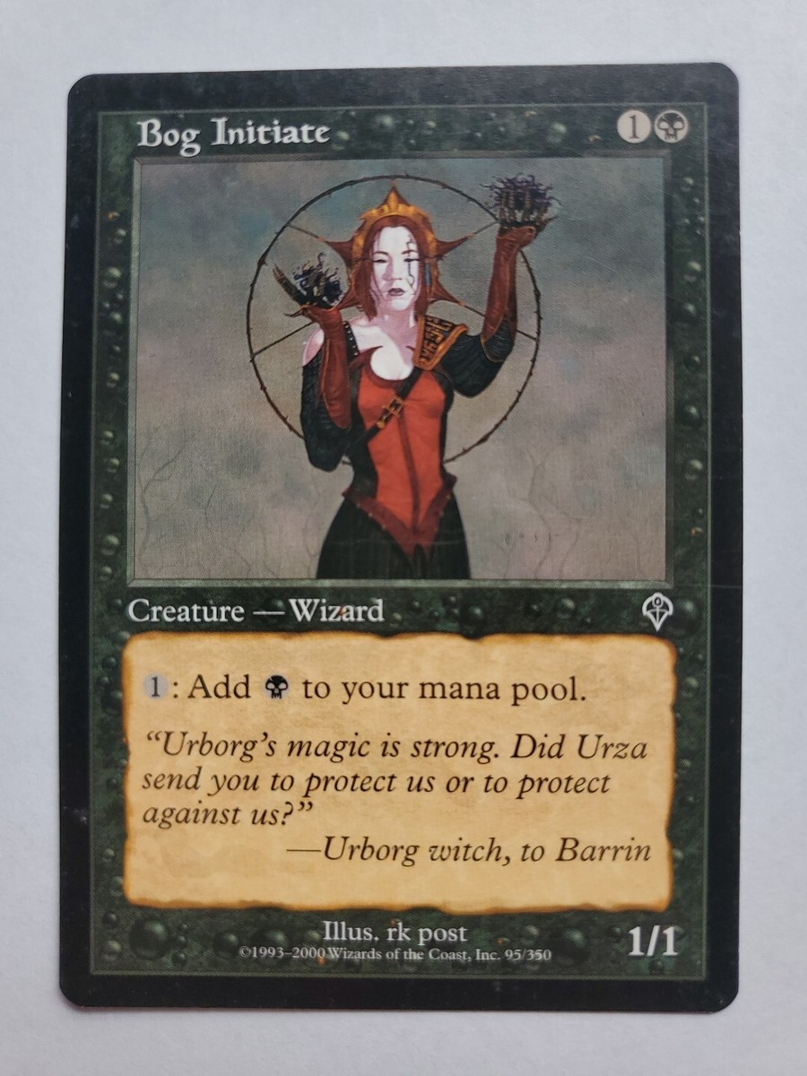 south park mtg cards MTG Magic The Gathering Card Bog Initiate Creature Wizard Black Invasion
