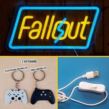Fallout LED neon wall sign light 6x12 inch w/switch Fallout 3 4 76 game room
