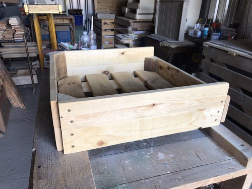 Wooden dog bed - Handmade - Cosy - Removable Base - In stock ready to ship - Med - Picture 2 of 3