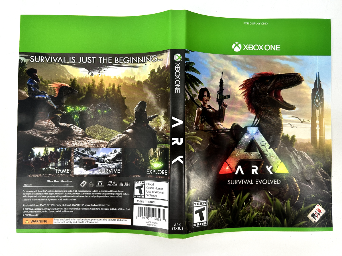 Ark Survival Evolved Xbox One GameStop Promotional Display Store Artwork