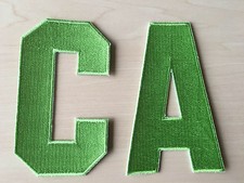 LIME GREEN NEON Captain C Alternate A Patch for Jersey Hockey Soccer Lacrosse