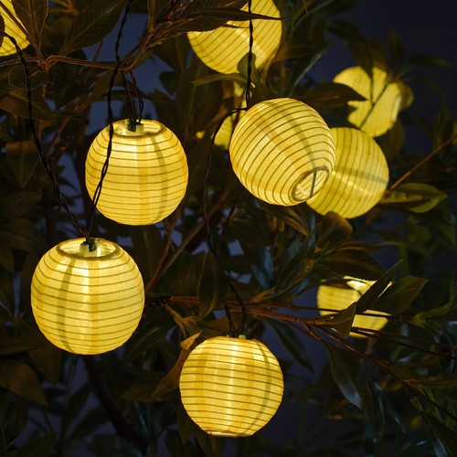 SOLVINDEN LED Lichterkette mit 12 Lichtern Außen-/Batteriebetrieben gelb, 3,6m KETTE - Bild 3 von 5