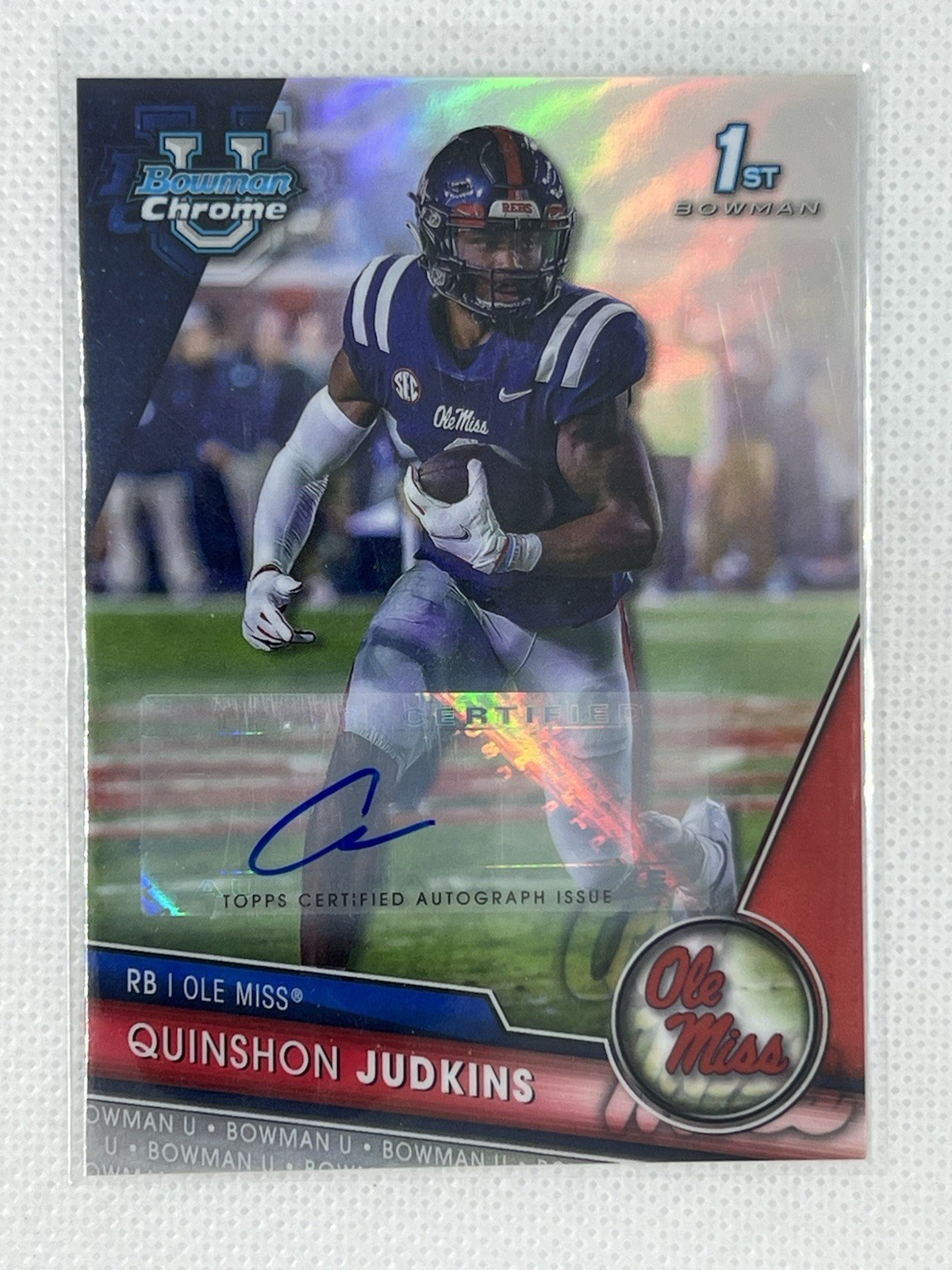 2023 Bowman U Chrome Quinshon Judkins - 1st Prospect Auto Refractor /499 Browns