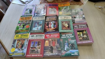 EMILY BRIGHTWELL Cozy Victorian Mystery LOT of 14 PB Books  MRS JEFFRIES G-VG