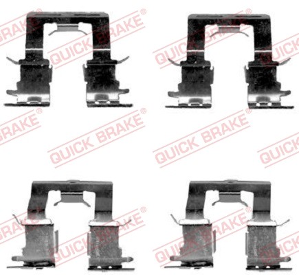 Quick Brake 109-1620 ZubehöRsatz, Scheibenbremsbelag For Toyota-image