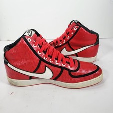 Size 14 Nike Vandal High Supreme University Red Black 621187-600 Men's EU 48