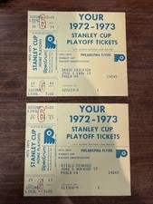 2 1972-73 Philadelphia Flyers Stanley Cup Finals  Home Game 6 Tickets NHL Hockey