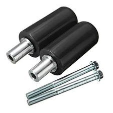 1 Pair Frame Sliders for Motorcycle Practical Anti Crash Protector() Black