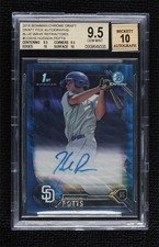 2016 Bowman Draft Chrome Pick Blue Wave Refractor Hudson Potts BGS 9.5 Auto 1lq2