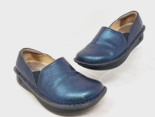 Alegria Womens Debra Loafer Shiny Blue Slip on Comfort Shoes EU 37 US 7
