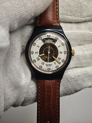 Swatch Automatic SAB101 5th Avenue Vintage 1991 Swiss mit Box läuft