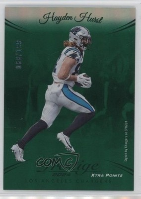 2024 Panini Prestige Xtra Points Green Premium /199 Hayden Hurst #168 2i7