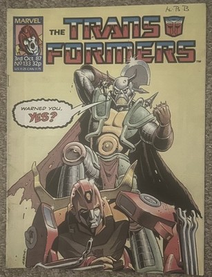 Transformers comic #133 Marvel UK G1 (Nice condition)