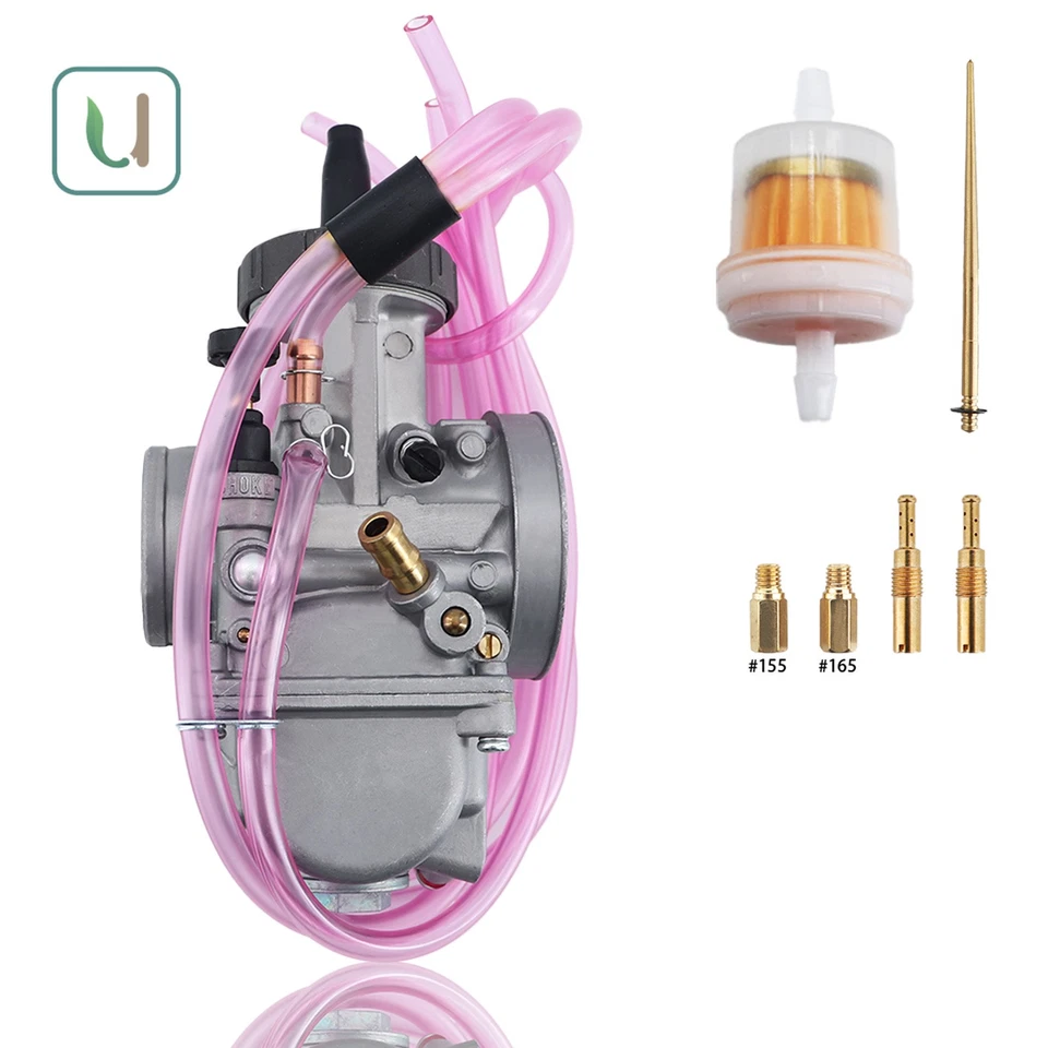 Fit Keihin PWK 36mm Kawasaki KX125 Suzuki RM250 Carburetor w/Throttle Cable New - Image 4 of 4