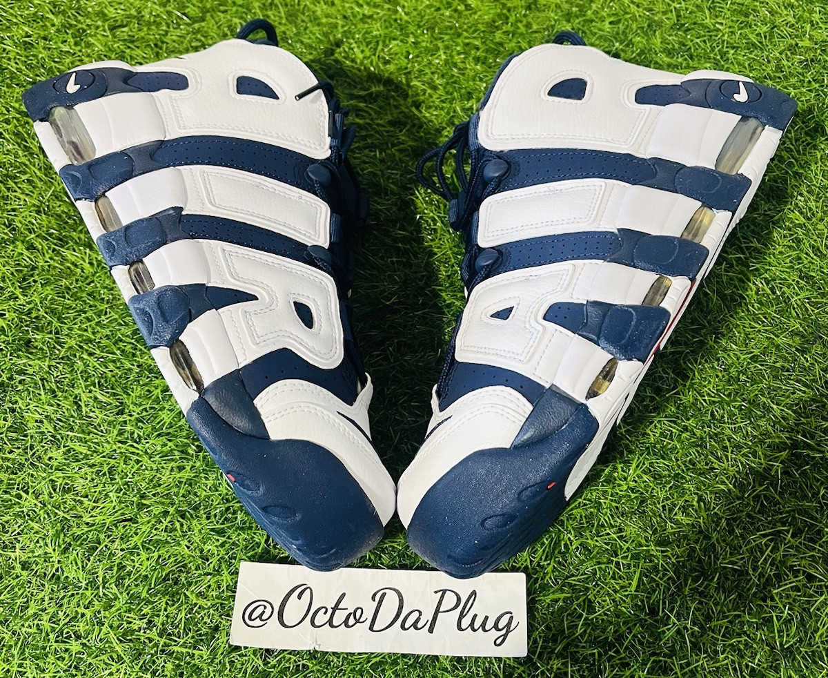 靴 NIKE AIR MORE Uptempo 96 Olympic Nike Air More Uptempo '96 Shoes Olympic (2024) Navy White